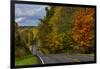 Hills on Highway 46 in Autumn West of Spencer, Indiana, USA-Chuck Haney-Framed Photographic Print