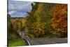 Hills on Highway 46 in Autumn West of Spencer, Indiana, USA-Chuck Haney-Stretched Canvas