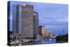 Hillsborough River and Skyline, Tampa, Florida, United States of America, North America-Richard Cummins-Stretched Canvas