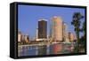 Hillsborough River and Tampa Skyline, Florida, United States of America, North America-Richard Cummins-Framed Stretched Canvas