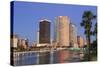 Hillsborough River and Tampa Skyline, Florida, United States of America, North America-Richard Cummins-Stretched Canvas