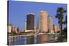 Hillsborough River and Tampa Skyline, Florida, United States of America, North America-Richard Cummins-Stretched Canvas