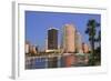 Hillsborough River and Tampa Skyline, Florida, United States of America, North America-Richard Cummins-Framed Photographic Print