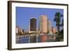 Hillsborough River and Tampa Skyline, Florida, United States of America, North America-Richard Cummins-Framed Photographic Print