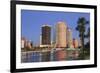 Hillsborough River and Tampa Skyline, Florida, United States of America, North America-Richard Cummins-Framed Photographic Print