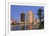 Hillsborough River and Tampa Skyline, Florida, United States of America, North America-Richard Cummins-Framed Photographic Print