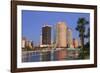 Hillsborough River and Tampa Skyline, Florida, United States of America, North America-Richard Cummins-Framed Photographic Print