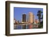 Hillsborough River and Tampa Skyline, Florida, United States of America, North America-Richard Cummins-Framed Photographic Print