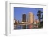 Hillsborough River and Tampa Skyline, Florida, United States of America, North America-Richard Cummins-Framed Photographic Print