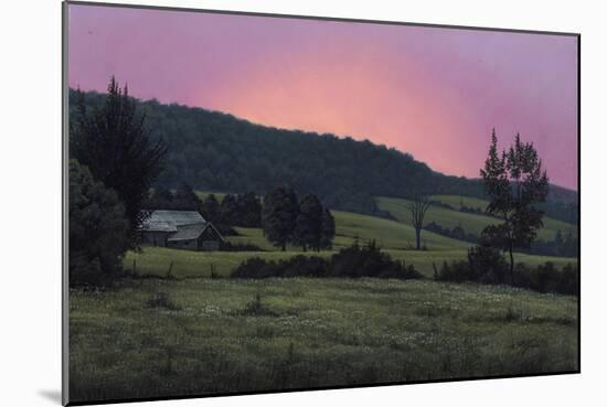 Hillside at Dusk-Wilhelm Goebel-Mounted Giclee Print