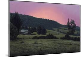 Hillside at Dusk-Wilhelm Goebel-Mounted Giclee Print