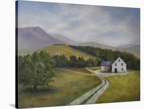 Hillside Barn - Rural-Bill Philip-Stretched Canvas