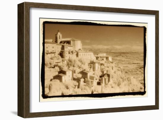 Hillside, Bonnieux, France-Theo Westenberger-Framed Art Print