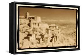 Hillside, Bonnieux, France-Theo Westenberger-Framed Stretched Canvas