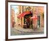 Hillside Café-Haixia Liu-Framed Art Print