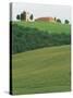 Hillside Chapel, Tuscany, Italy-Walter Bibikow-Stretched Canvas