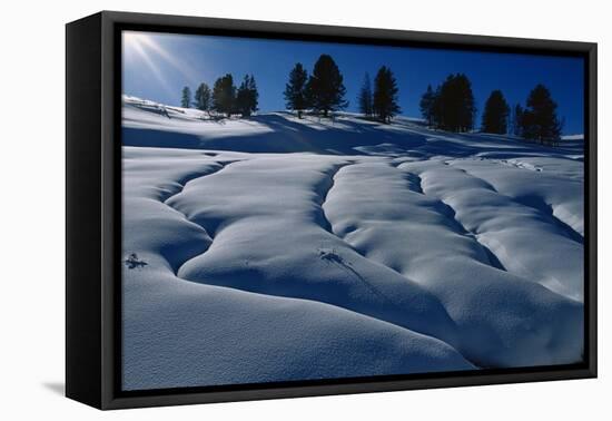 Hillside Covered in Snow-W. Perry Conway-Framed Stretched Canvas