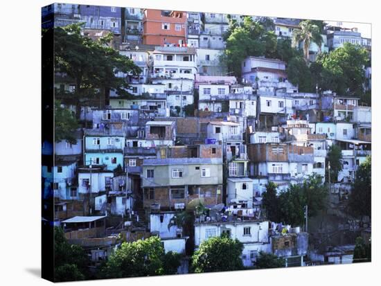 Hillside Favela, Rio De Janeiro, Brazil, South America-Sergio Pitamitz-Stretched Canvas