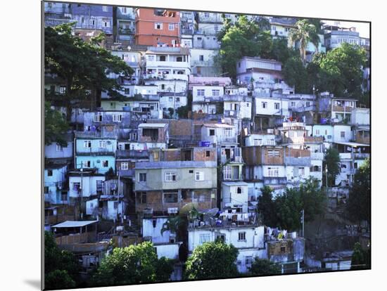 Hillside Favela, Rio De Janeiro, Brazil, South America-Sergio Pitamitz-Mounted Photographic Print