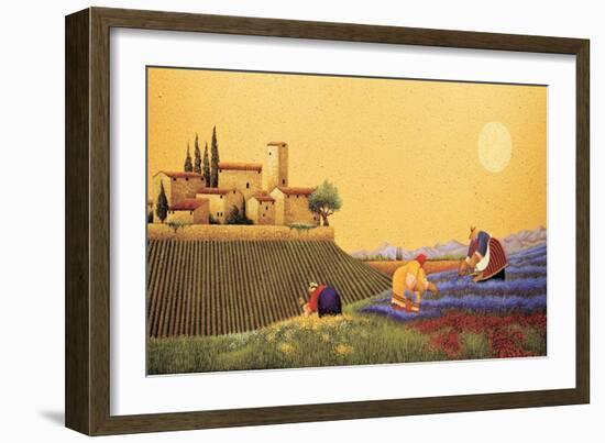 Hillside Flowers-Lowell Herrero-Framed Premium Giclee Print