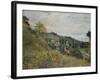 Hillside in Auvers; Sente Et Coteaux D'Auvers-Camille Pissarro-Framed Giclee Print