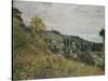 Hillside in Auvers; Sente Et Coteaux D'Auvers-Camille Pissarro-Stretched Canvas