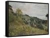 Hillside in Auvers; Sente Et Coteaux D'Auvers-Camille Pissarro-Framed Stretched Canvas