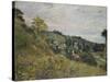 Hillside in Auvers; Sente Et Coteaux D'Auvers-Camille Pissarro-Stretched Canvas