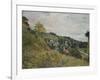 Hillside in Auvers; Sente Et Coteaux D'Auvers-Camille Pissarro-Framed Giclee Print