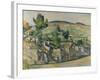 Hillside in Provence. Ca. 1890-92-Paul Cézanne-Framed Giclee Print