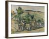 Hillside in Provence. Ca. 1890-92-Paul Cézanne-Framed Giclee Print