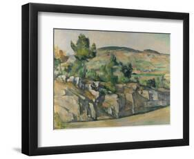 Hillside in Provence. Ca. 1890-92-Paul Cézanne-Framed Premium Giclee Print