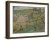 Hillside of the Hermitage, Pontoise, 1873-Camille Pissarro-Framed Giclee Print