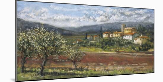Hillside Olives-Malcolm Surridge-Mounted Art Print