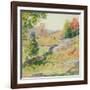 Hillside Pastures—September, 1922-Willard Leroy Metcalf-Framed Giclee Print