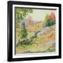 Hillside Pastures—September, 1922-Willard Leroy Metcalf-Framed Giclee Print