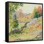 Hillside Pastures—September, 1922-Willard Leroy Metcalf-Framed Stretched Canvas