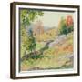 Hillside Pastures—September, 1922-Willard Leroy Metcalf-Framed Giclee Print