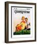 "Hillside Serenade," Country Gentleman Cover, May 1, 1928-McClelland Barclay-Framed Giclee Print