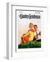 "Hillside Serenade," Country Gentleman Cover, May 1, 1928-McClelland Barclay-Framed Giclee Print