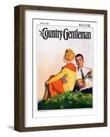 "Hillside Serenade," Country Gentleman Cover, May 1, 1928-McClelland Barclay-Framed Giclee Print