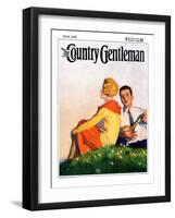 "Hillside Serenade," Country Gentleman Cover, May 1, 1928-McClelland Barclay-Framed Giclee Print