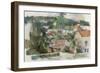 Hillside Town II-Stellar Design Studio-Framed Art Print