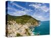 Hillside Town of Vernazza, Cinque Terre, Italy-Terry Eggers-Stretched Canvas