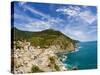 Hillside Town of Vernazza, Cinque Terre, Italy-Terry Eggers-Stretched Canvas