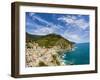 Hillside Town of Vernazza, Cinque Terre, Italy-Terry Eggers-Framed Photographic Print