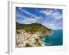 Hillside Town of Vernazza, Cinque Terre, Italy-Terry Eggers-Framed Photographic Print