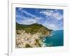 Hillside Town of Vernazza, Cinque Terre, Italy-Terry Eggers-Framed Photographic Print