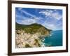 Hillside Town of Vernazza, Cinque Terre, Italy-Terry Eggers-Framed Photographic Print