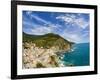 Hillside Town of Vernazza, Cinque Terre, Italy-Terry Eggers-Framed Photographic Print